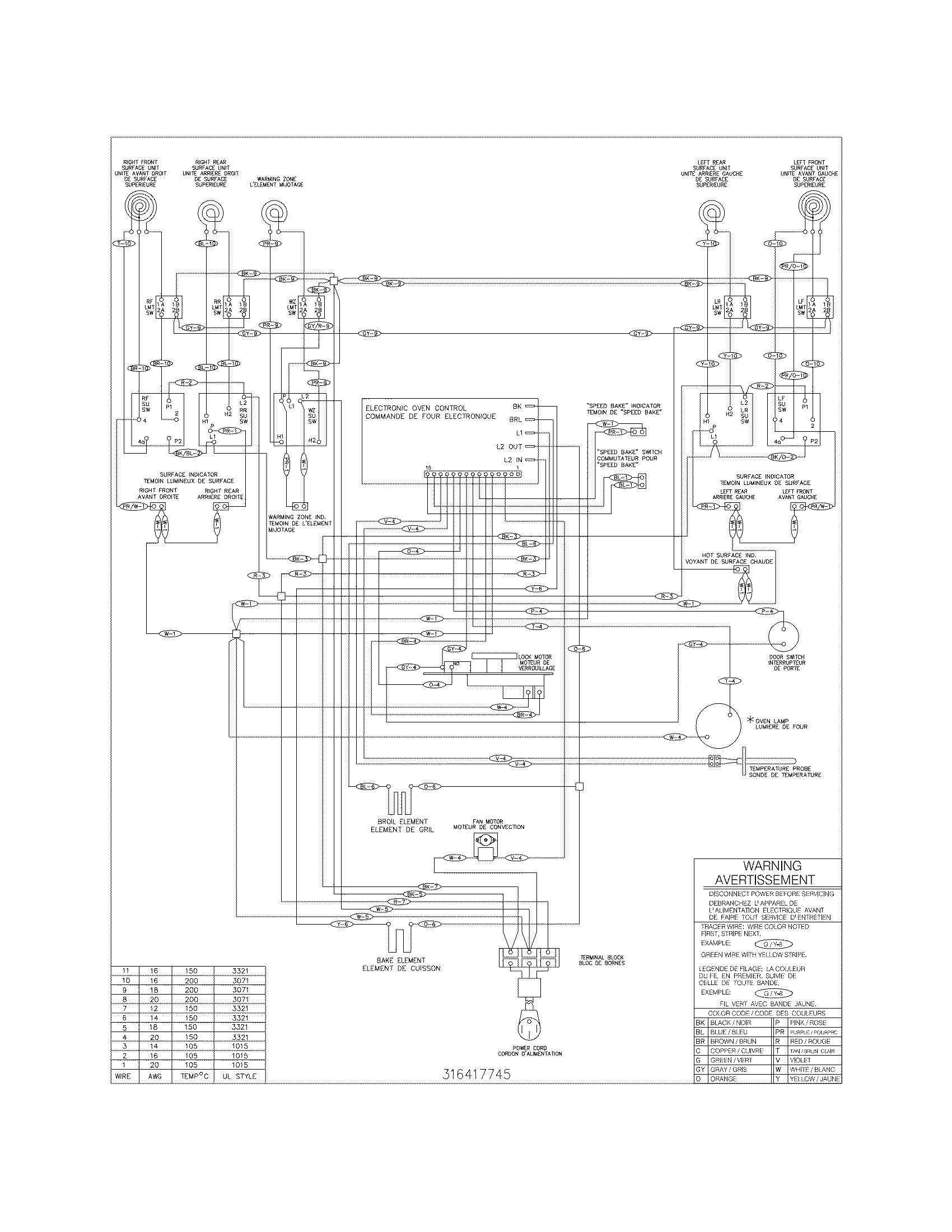 Frigidaire CGLEF379DBF wiring diagram diagram