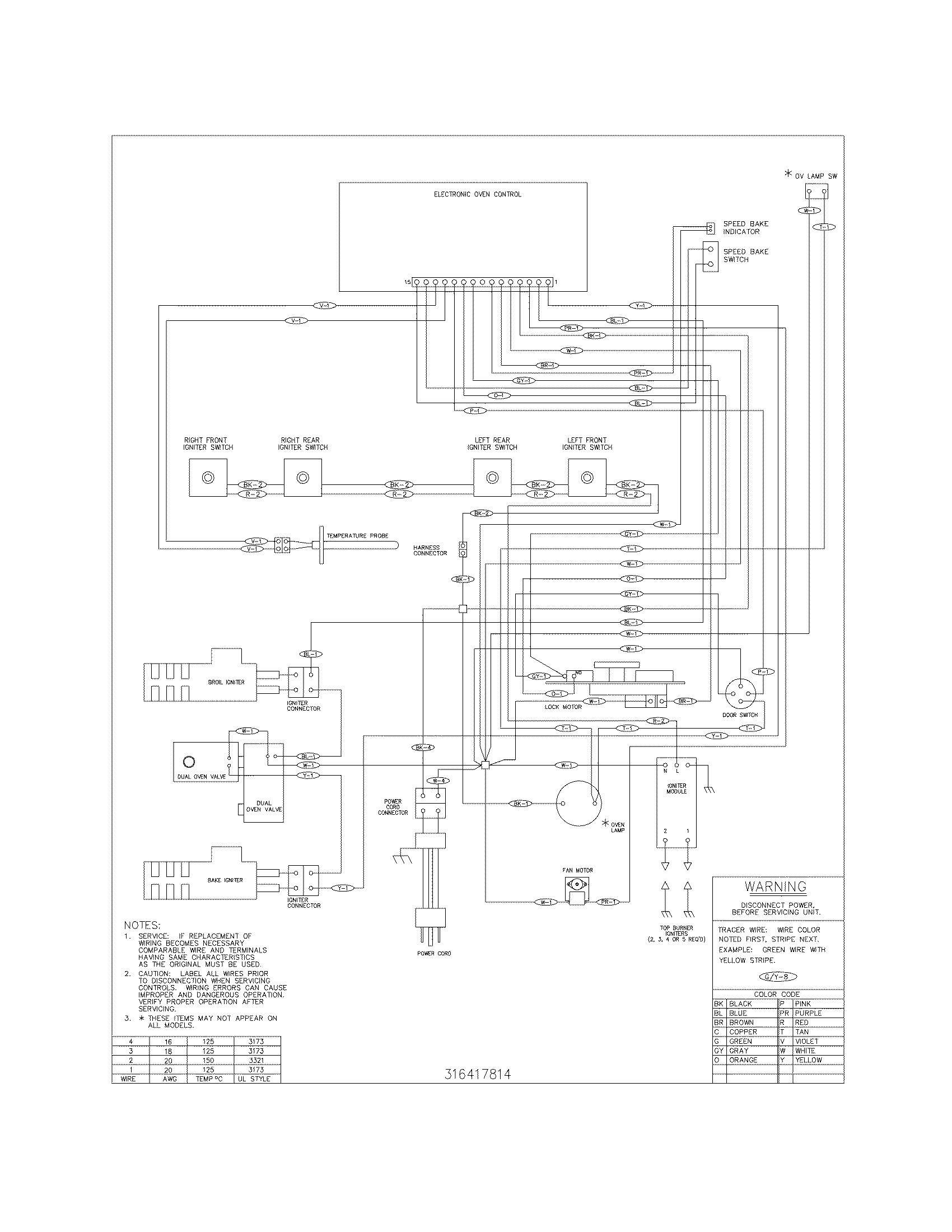 Frigidaire GLGFS75DBF wiring diagram diagram