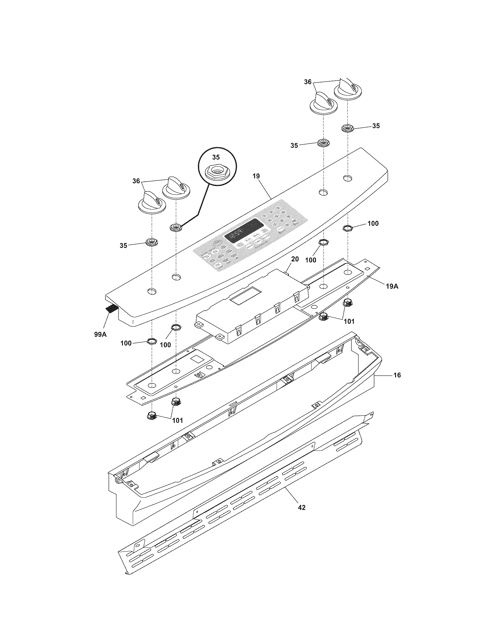 Kenmore 79036693500 backguard diagram