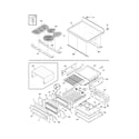 Frigidaire PLEFMZ99ECC top/drawer diagram