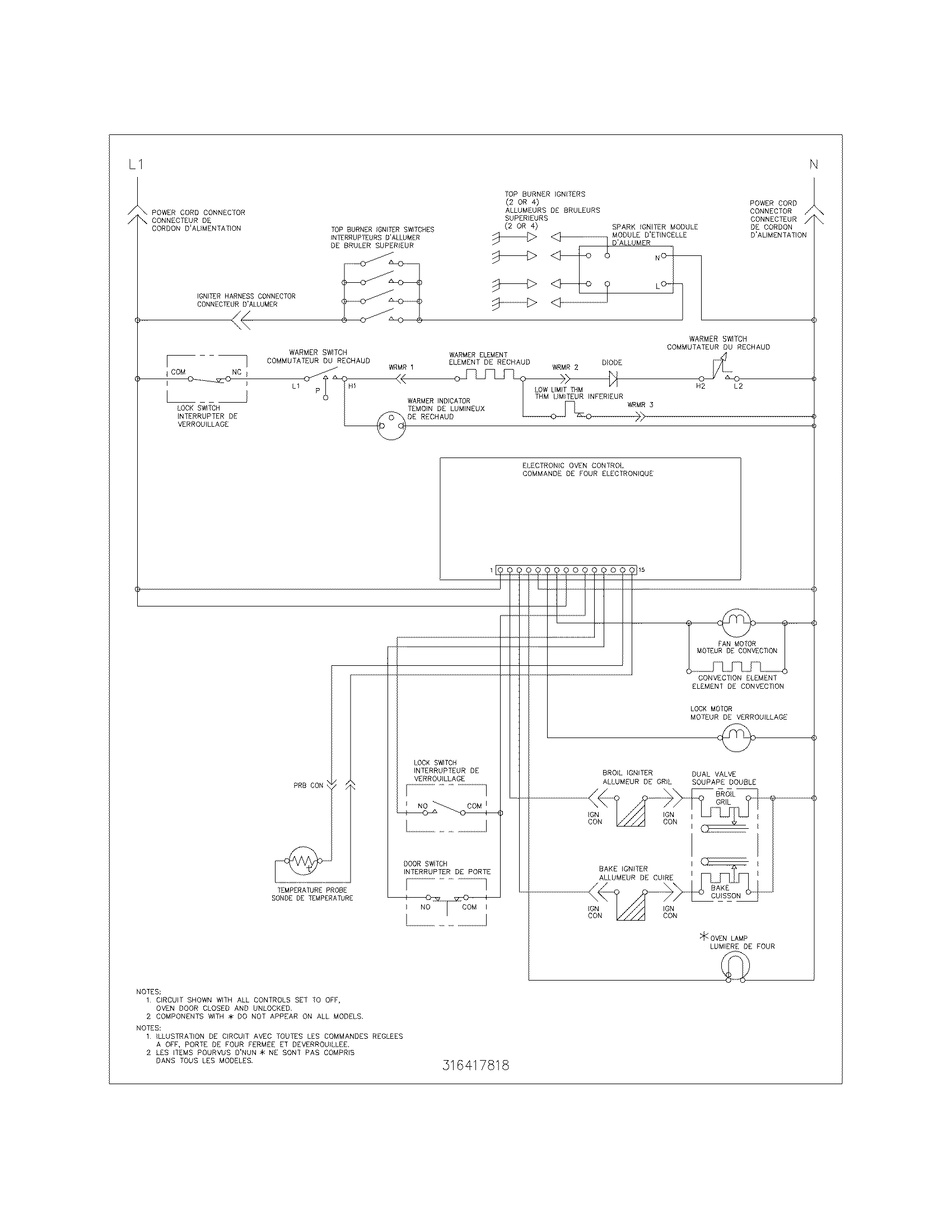 Frigidaire CPLGF390DCE wiring schematic diagram