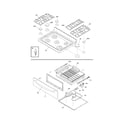 Frigidaire PLGF390DCE top/drawer diagram