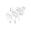 Frigidaire PLGF390DCE door diagram