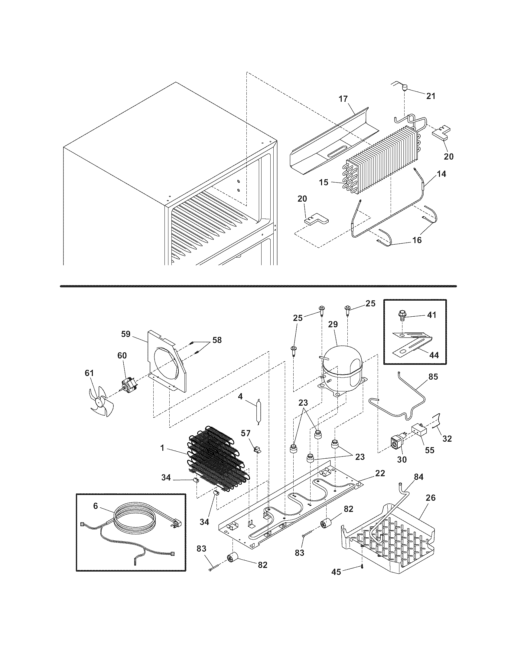 Frigidaire GLRT83TEK6 system diagram