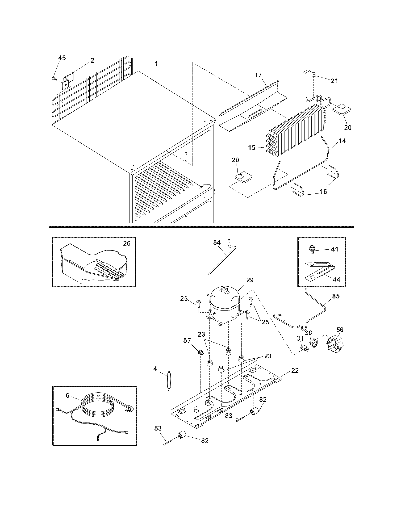 Frigidaire FRT17IB3AW8 system diagram