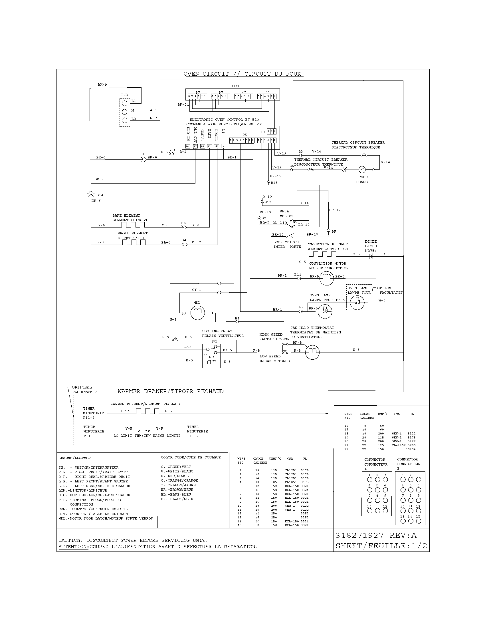 Frigidaire CPLES399EC2 wiring diagram diagram