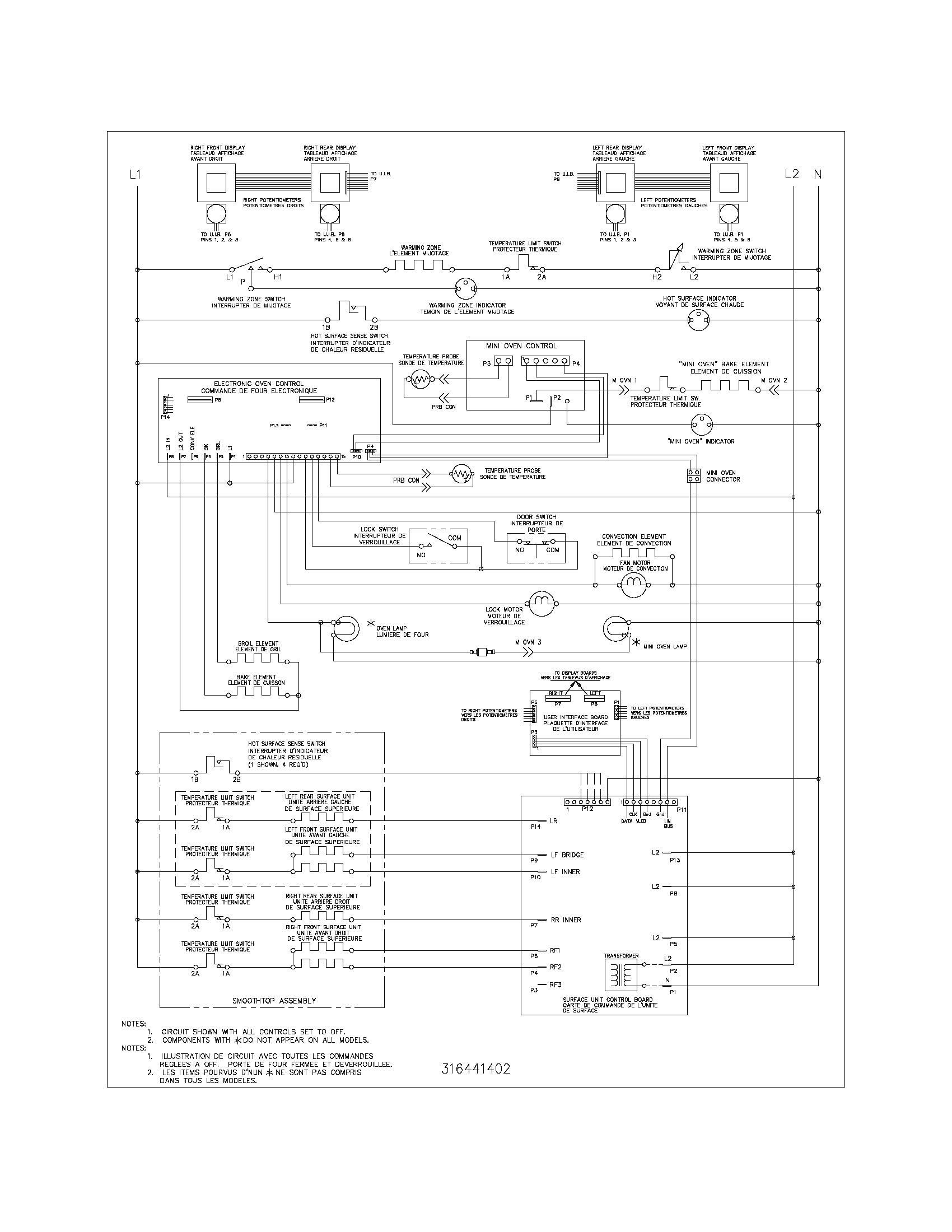 Frigidaire CPLEFM99ECC wiring schematic diagram