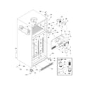 Frigidaire GLRT218WDLP cabinet diagram