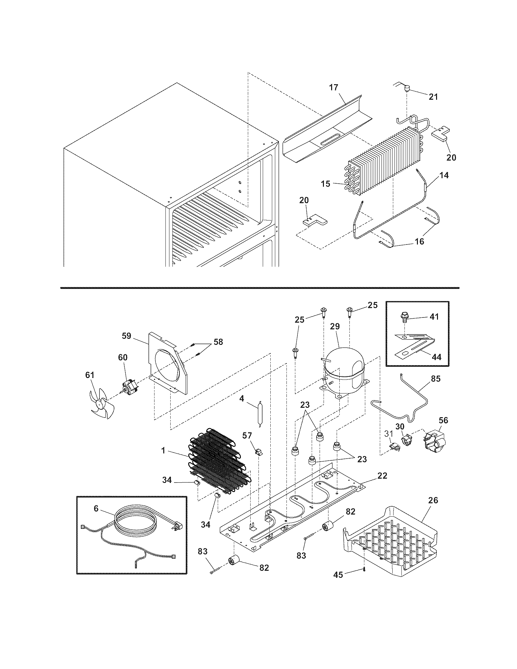 Frigidaire GLRT218WDQ9 system diagram