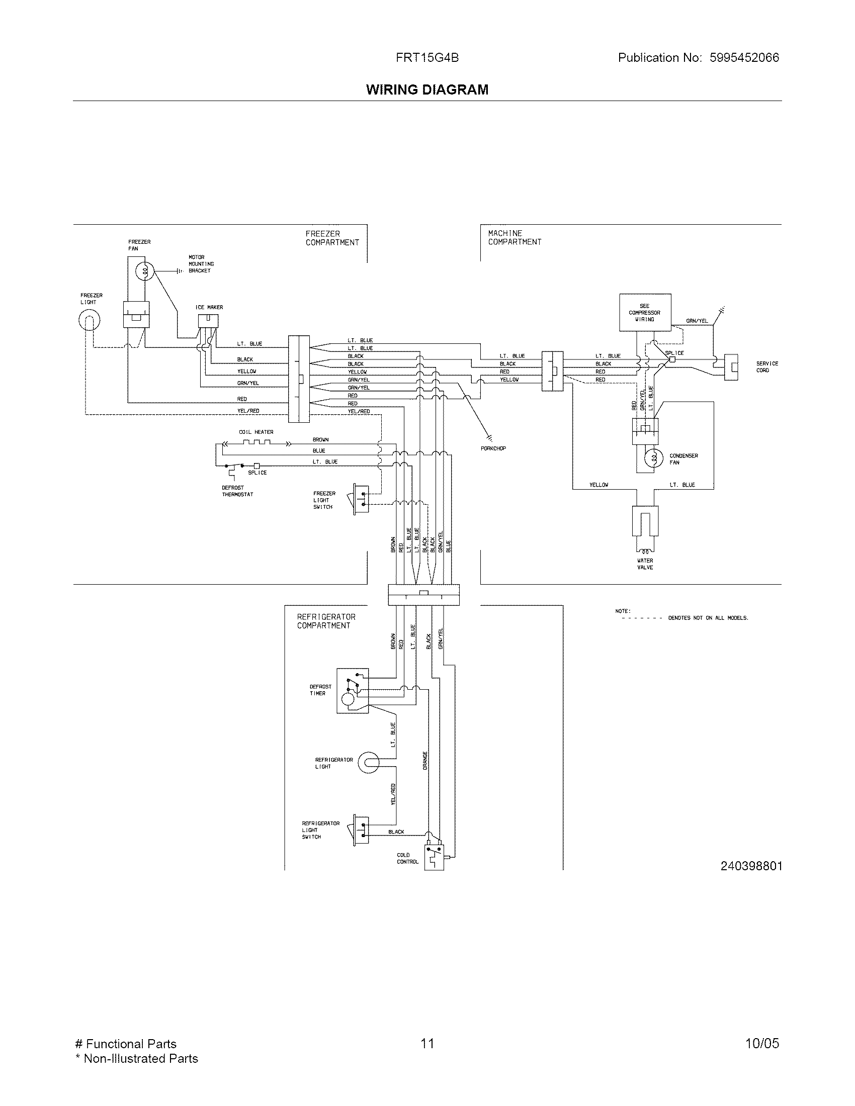 Frigidaire FRT15G4BQ6 wiring diagram diagram