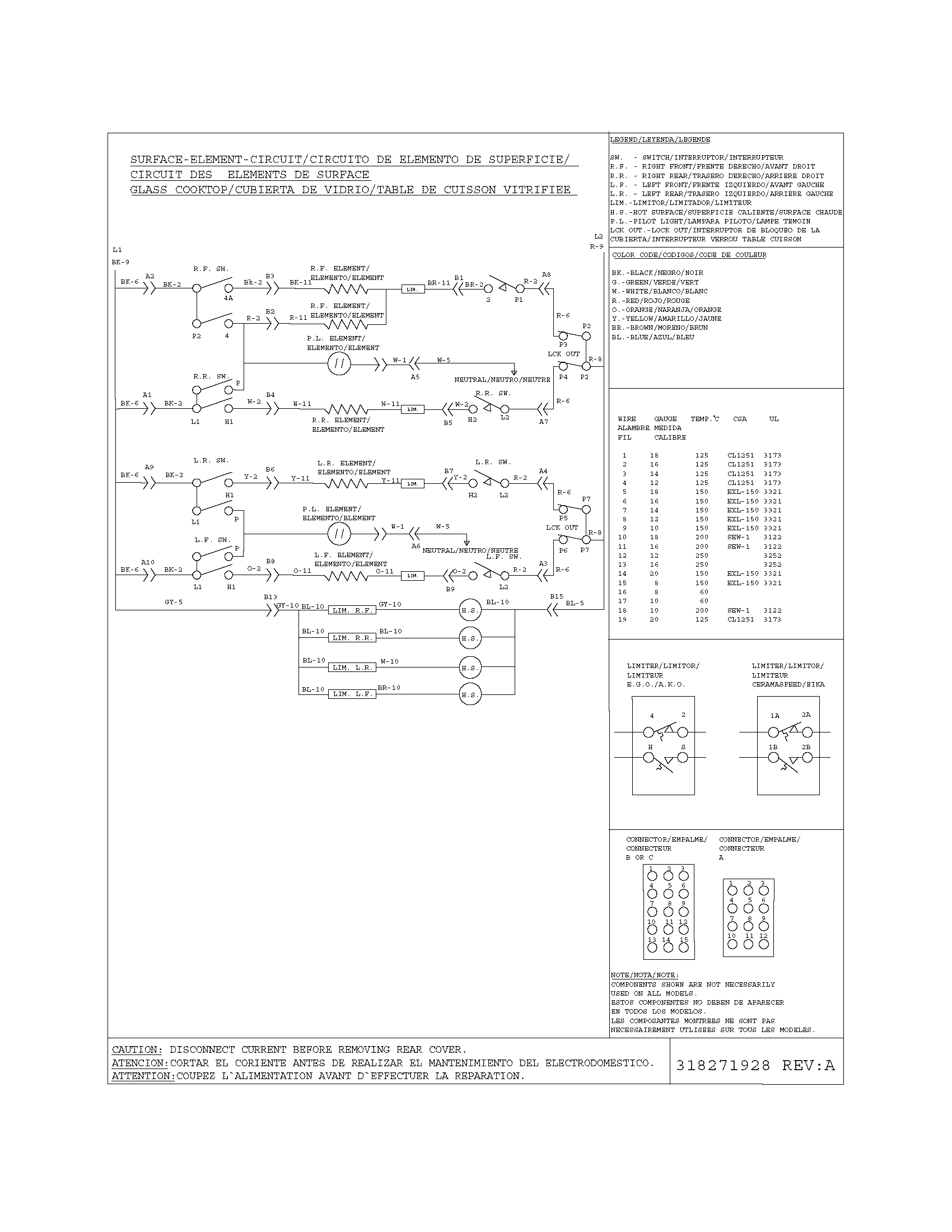 Frigidaire BFES368EC1 wiring diagram diagram