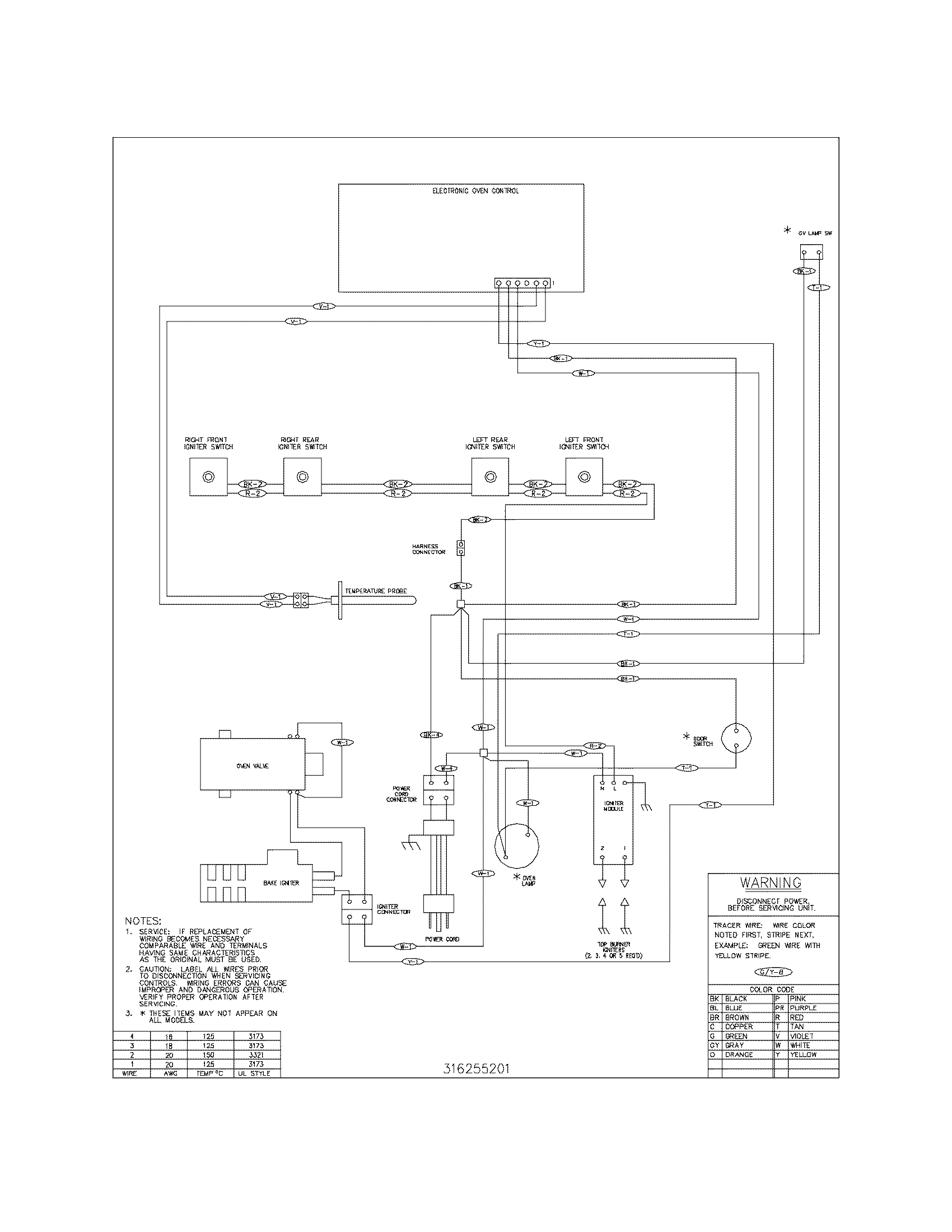 Frigidaire FLF337EUC wiring diagram diagram
