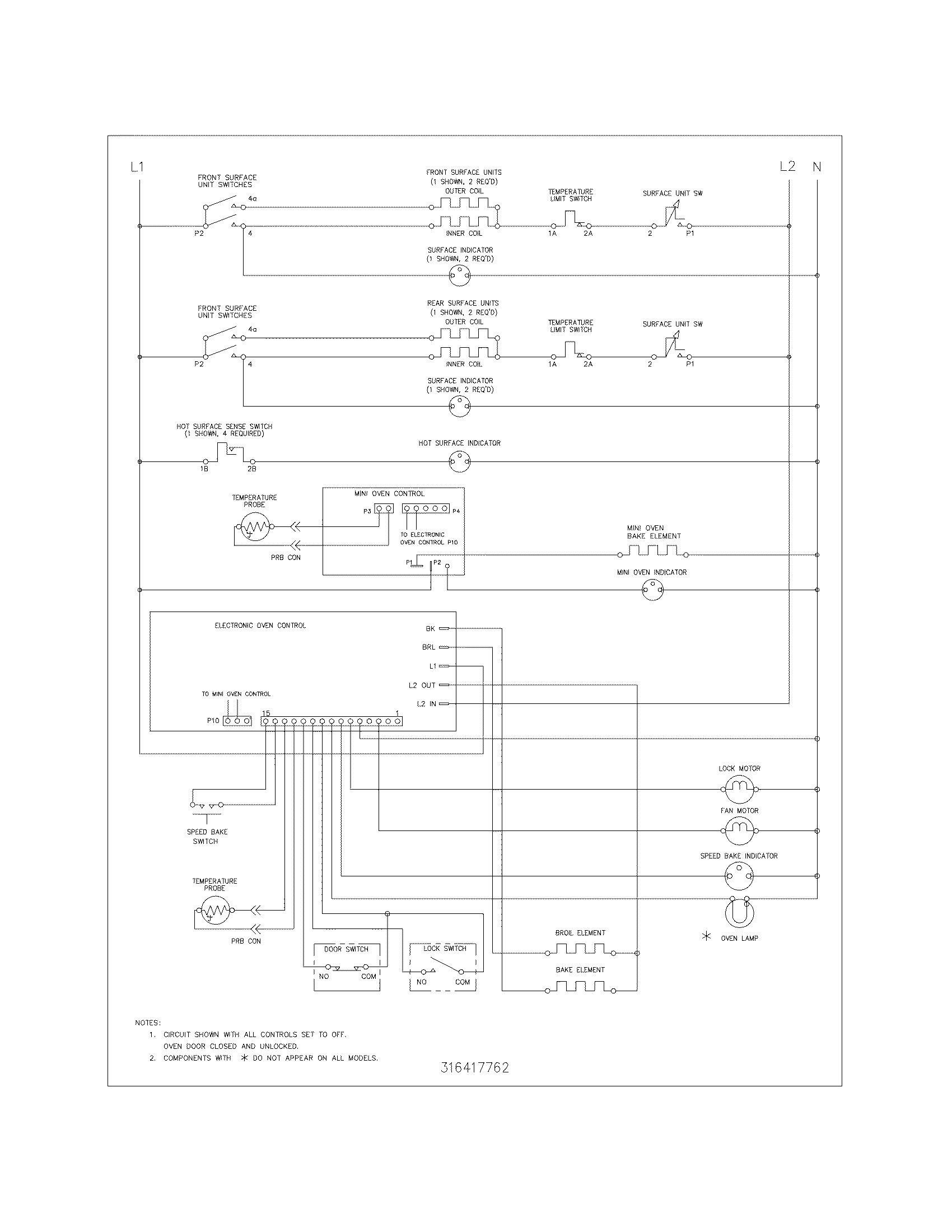 Frigidaire GLEFM385DSE wiring schematic diagram