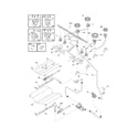 Frigidaire PLGS389ECB burner diagram