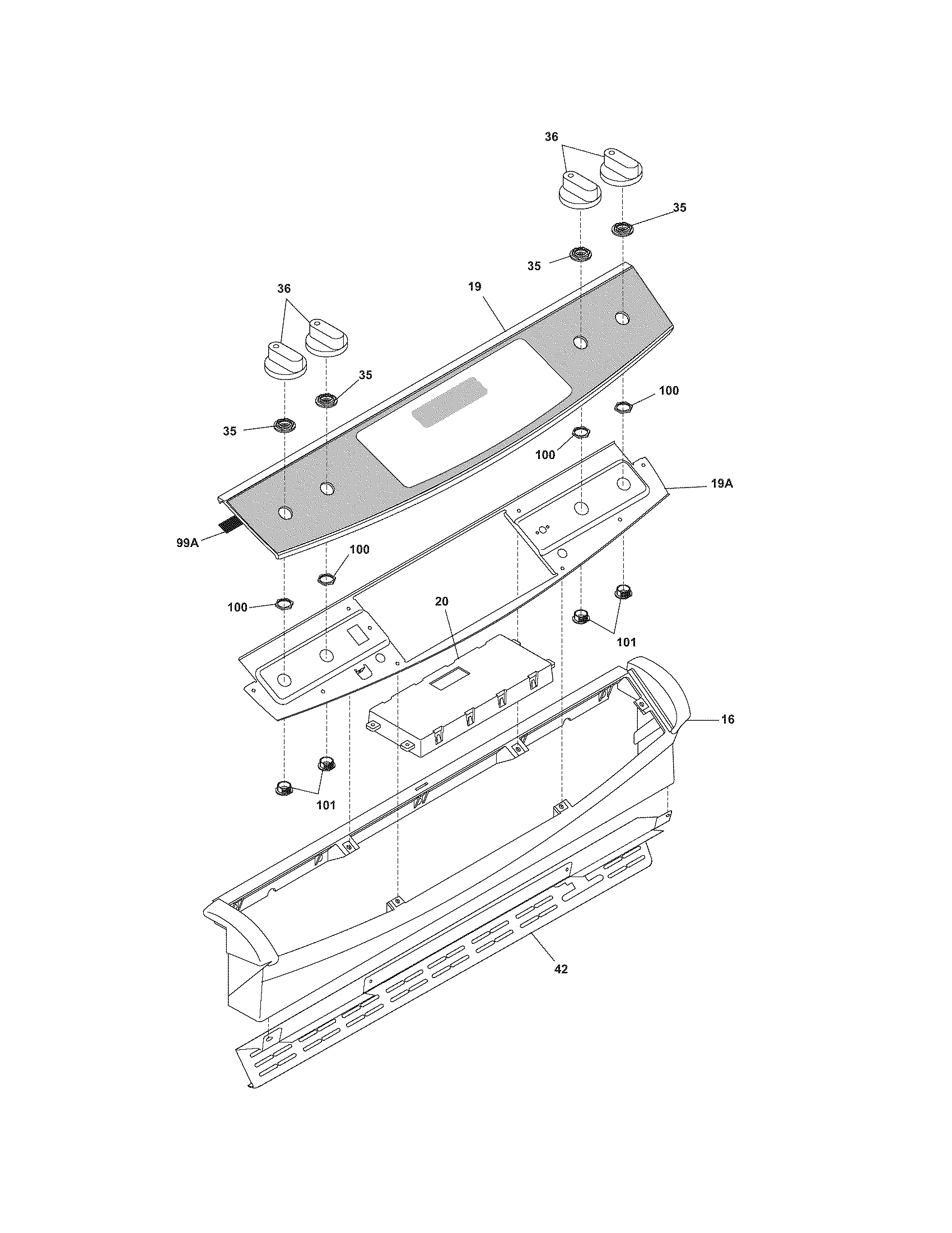 Frigidaire CPGS389EC1 backguard diagram