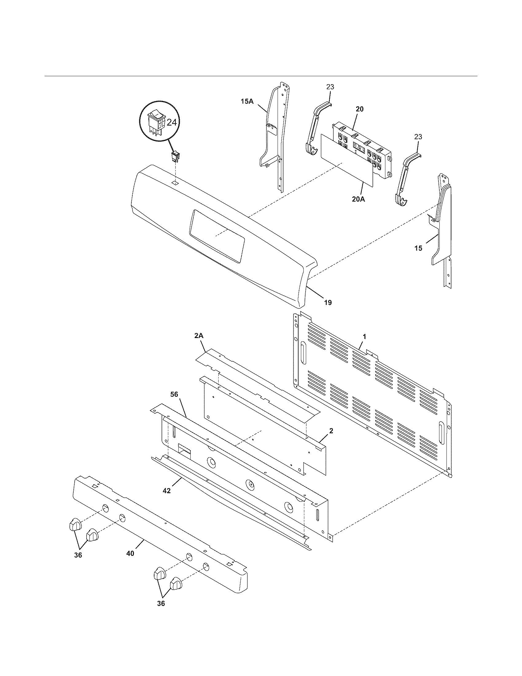 Kenmore 79078618500 backguard diagram