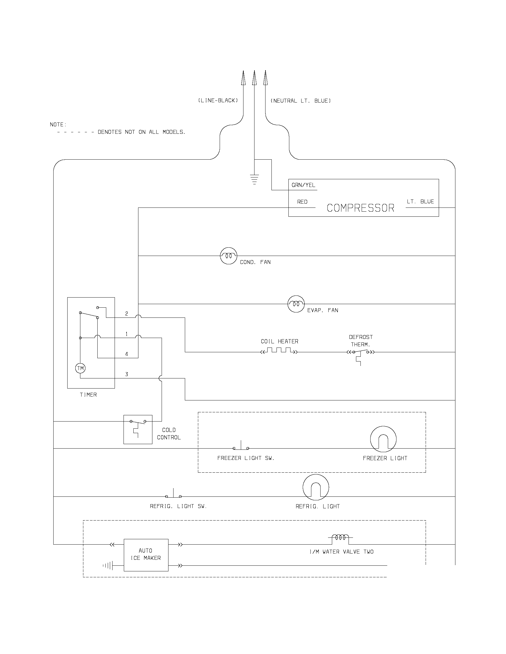 Kenmore 2536052330A wiring schematic diagram