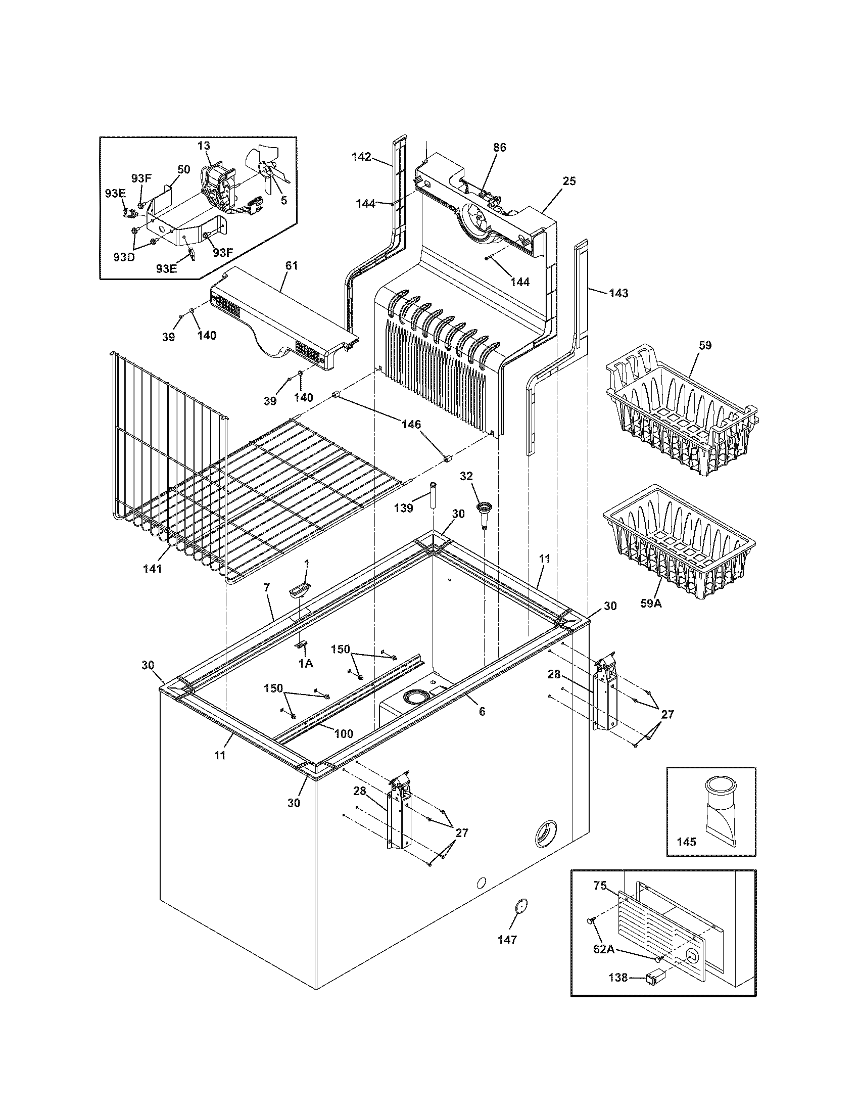 Kenmore Elite 25314772103 cabinet diagram