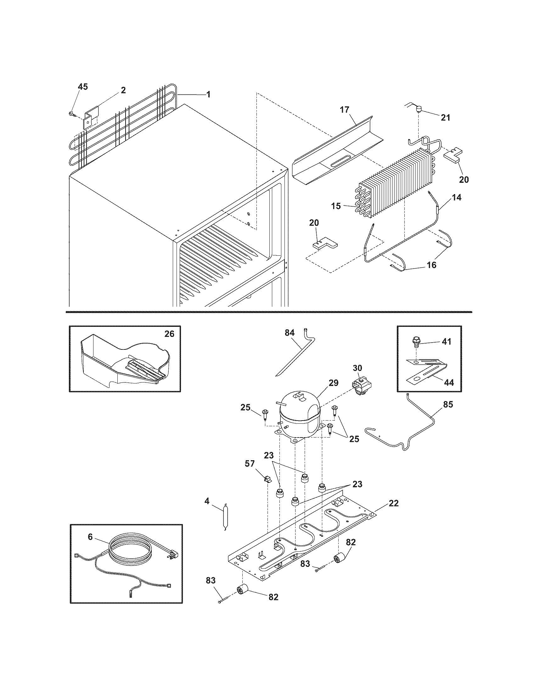 Kenmore 25361502404 system diagram