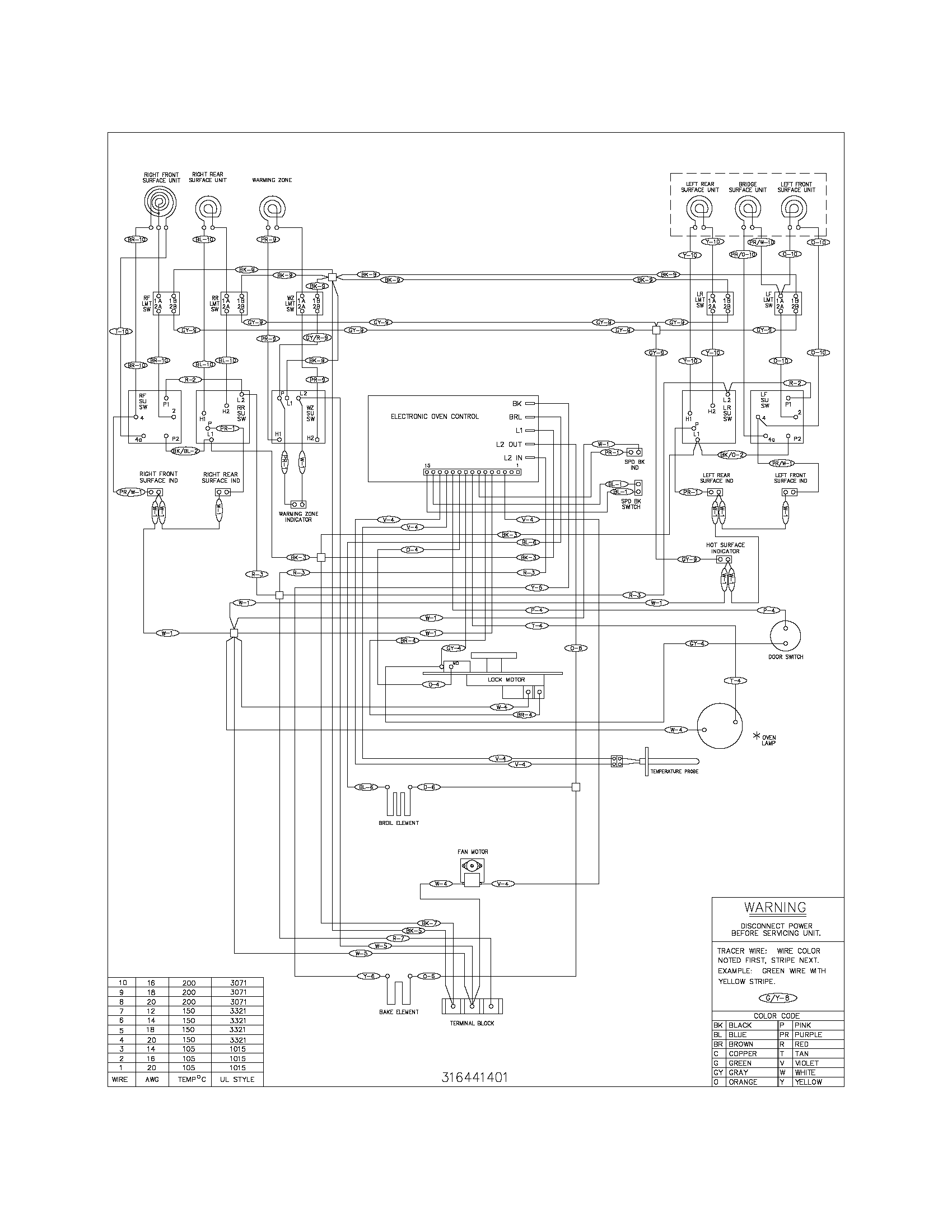 Frigidaire FEFB89ECD wiring diagram diagram