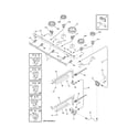 Frigidaire PLGF659ECA burner diagram