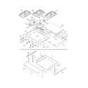 Frigidaire PLGF659ECA top/drawer diagram