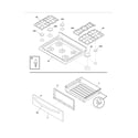 Frigidaire GLGF386DCB top/drawer diagram