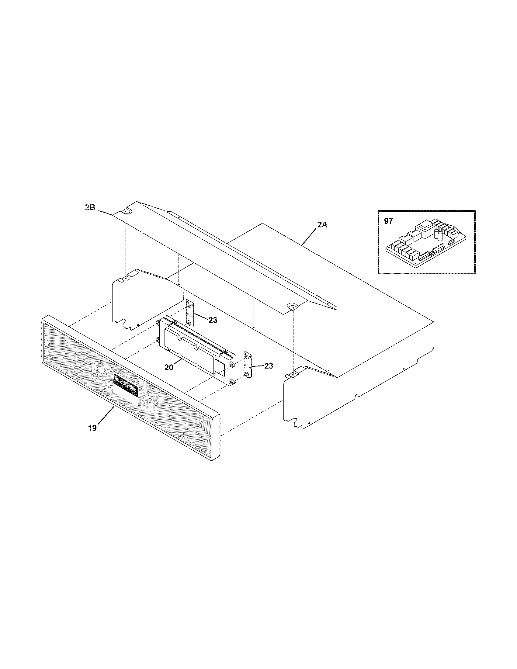 Frigidaire FEB27T5DCA control panel diagram