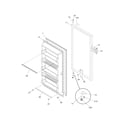Frigidaire FFU09K0DW2 door diagram