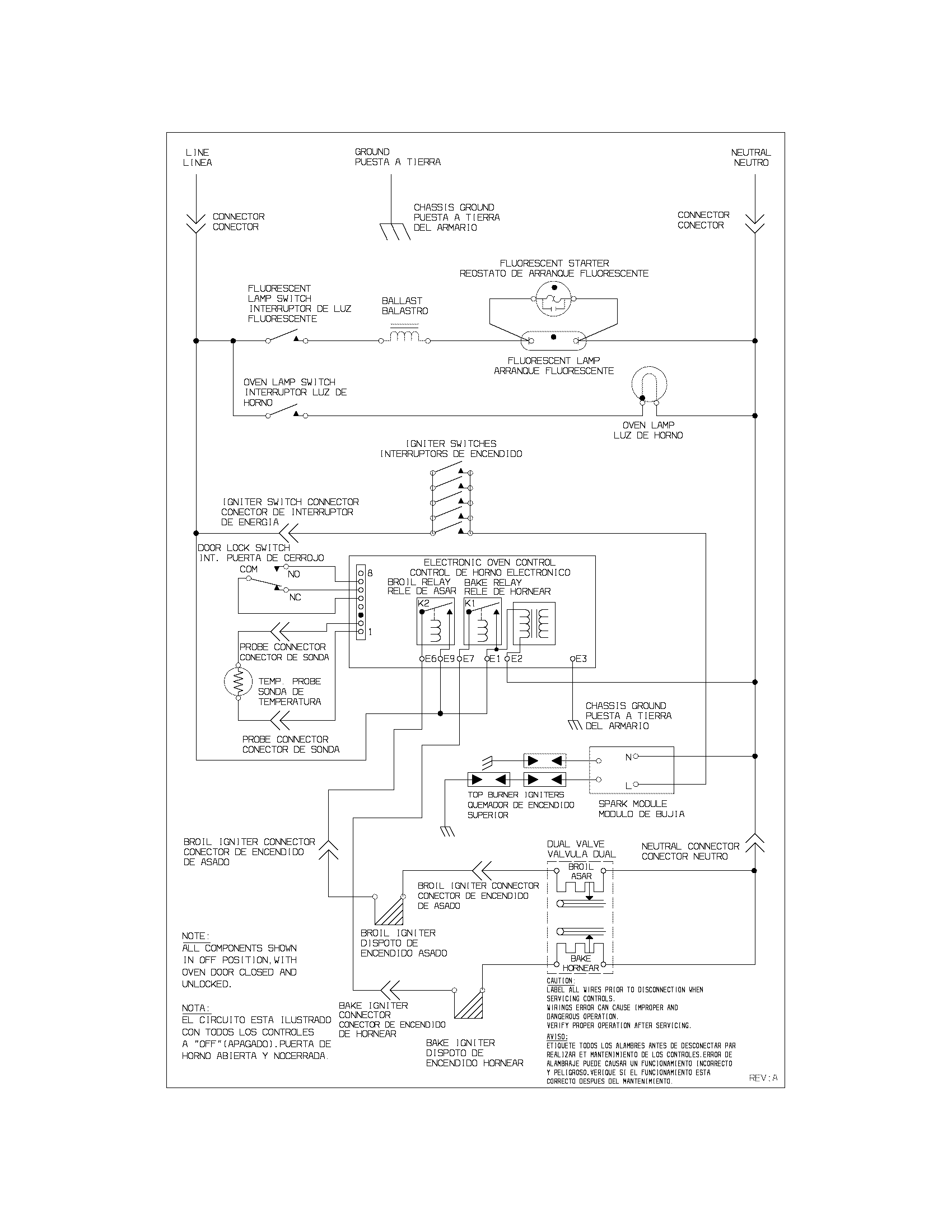 Tappan TGF657BFW8 wiring diagram diagram