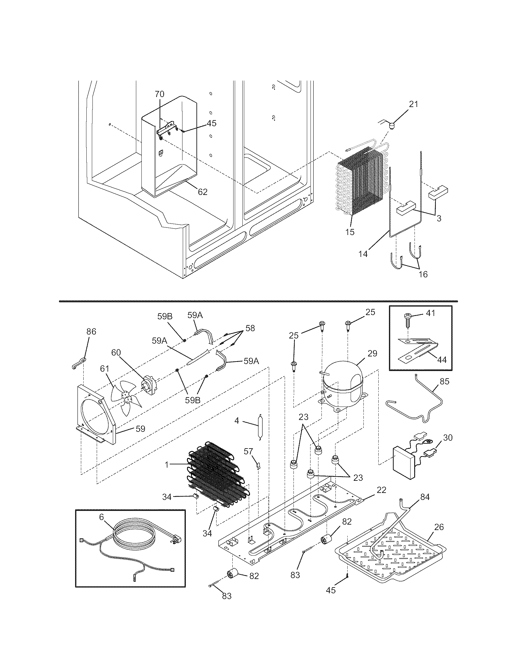 Kenmore Elite 25344394402 system diagram