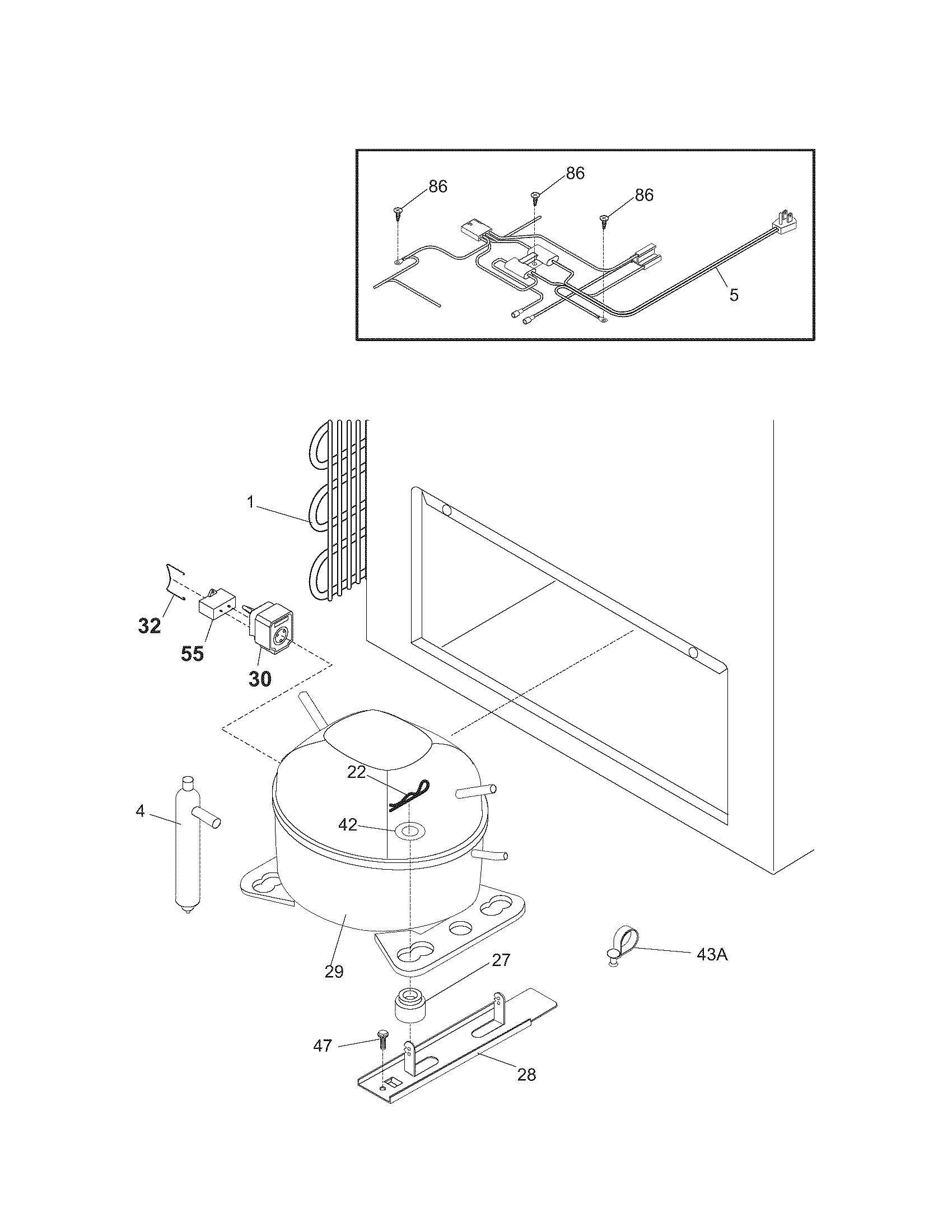 Kenmore Elite 25314542105 system diagram