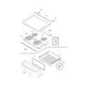 Frigidaire FEF366ECC top/drawer diagram