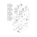 Frigidaire FGFL83DQE burner diagram