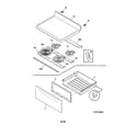 Frigidaire FEFS66DQG top/drawer diagram