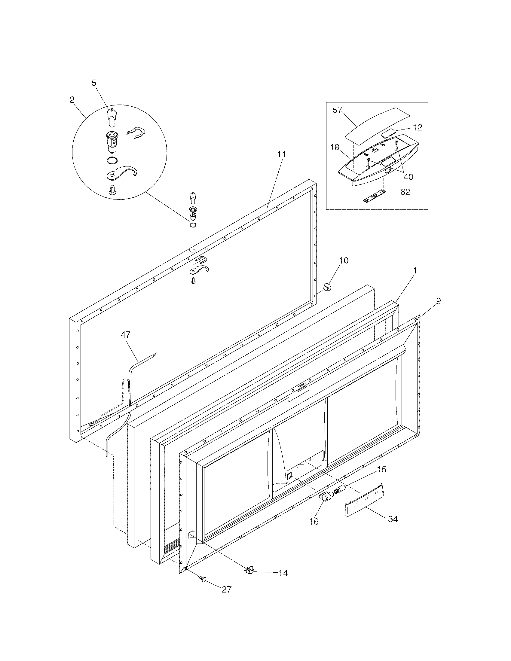 Kenmore 25314592102 door diagram