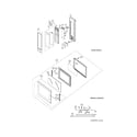 Frigidaire GLMB209DQB control/panel/door/misc diagram