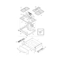 Frigidaire FGS366ECC top/drawer diagram