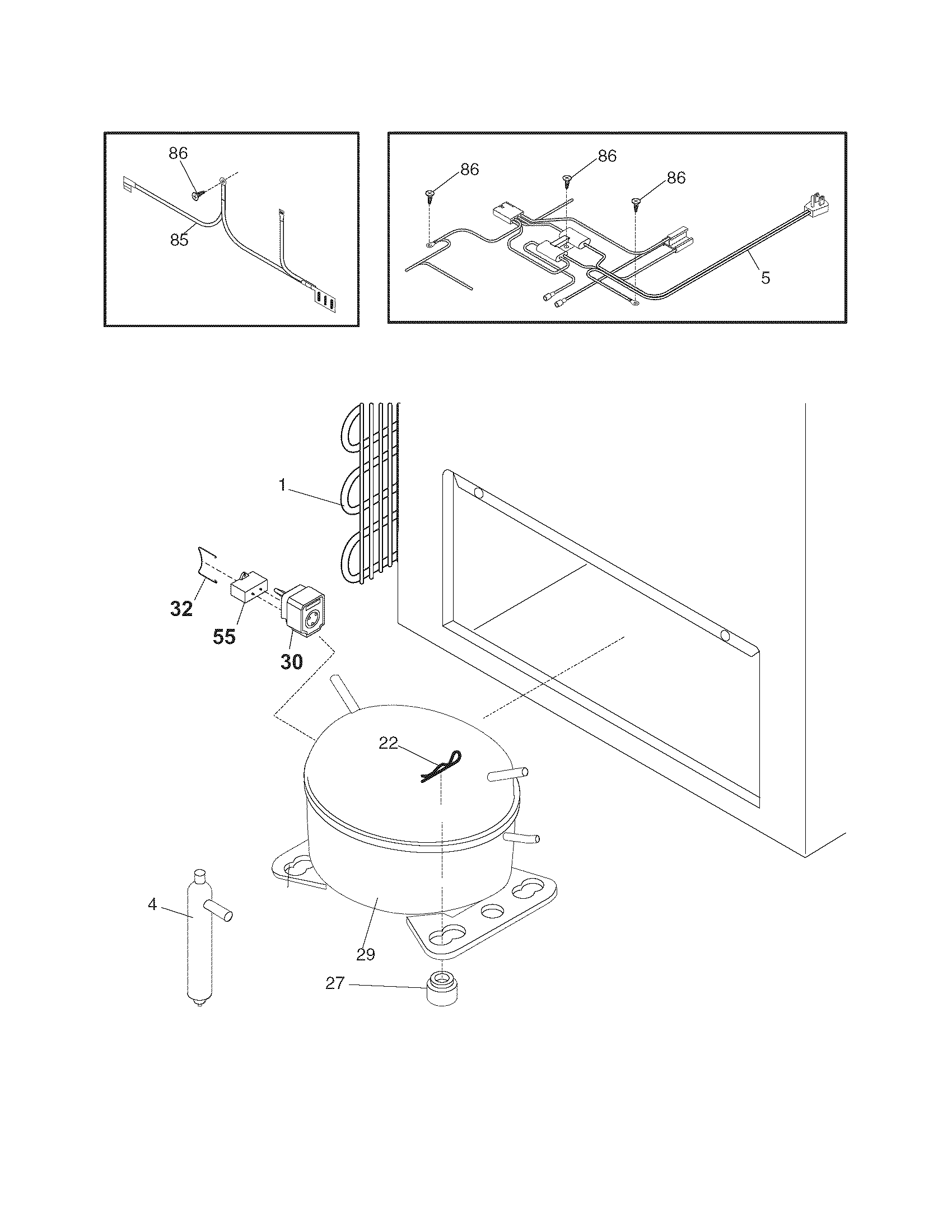 Frigidaire FFC07K0DW4 system diagram