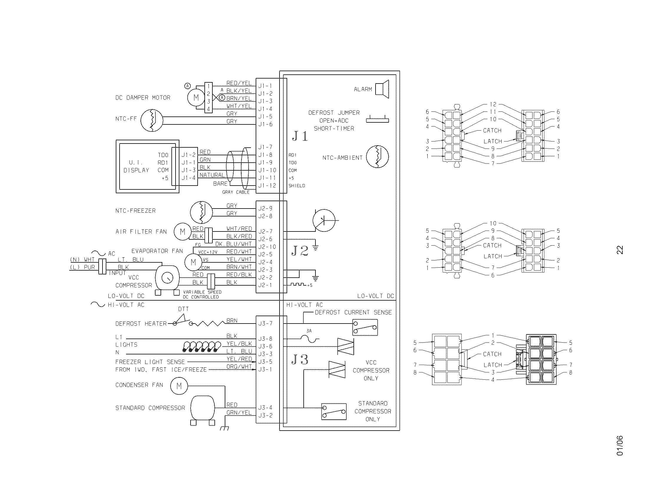 Frigidaire FLSC23F6DW2 wiring schematic diagram
