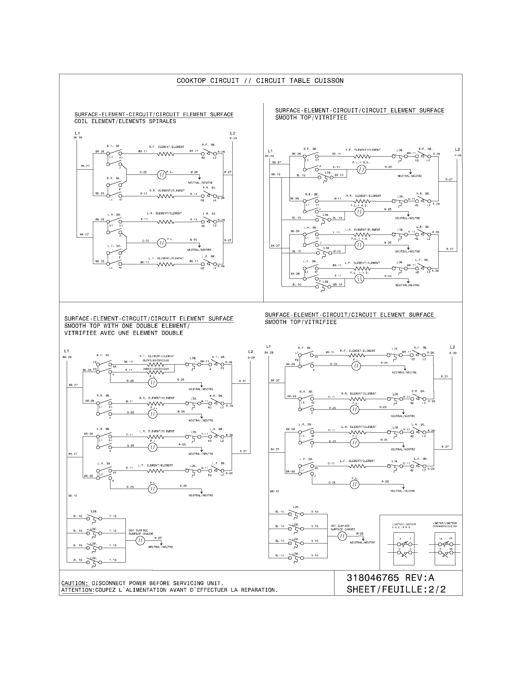 Frigidaire CFEF322ES3 wiring diagram diagram
