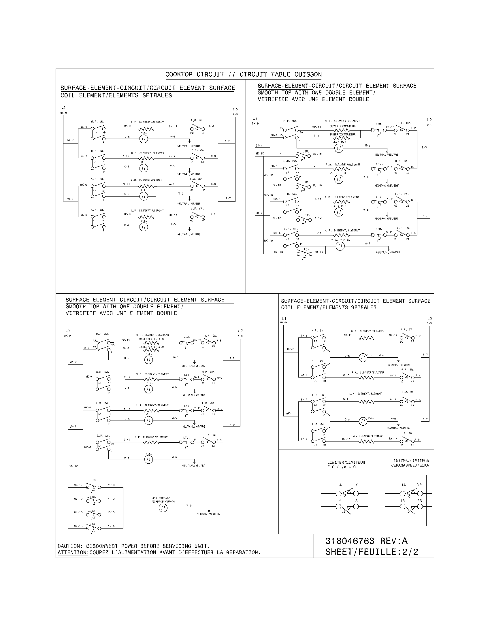 Frigidaire CFEF358EC2 wiring diagram diagram