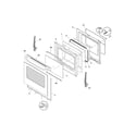 Frigidaire CFGF366FCA door diagram