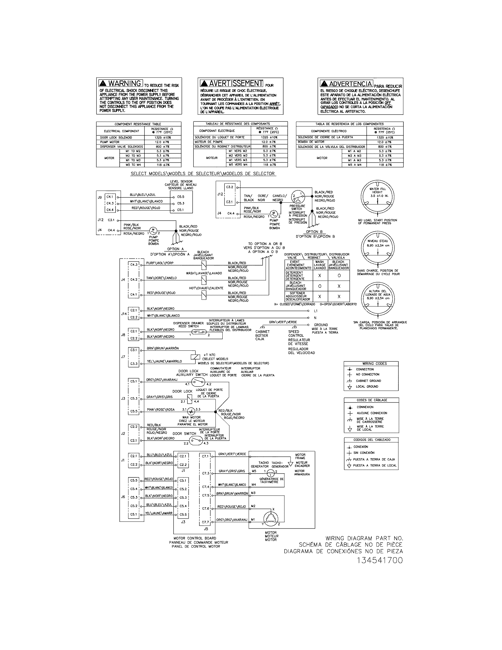 Frigidaire BLTF2940ES2 wiring diagram diagram