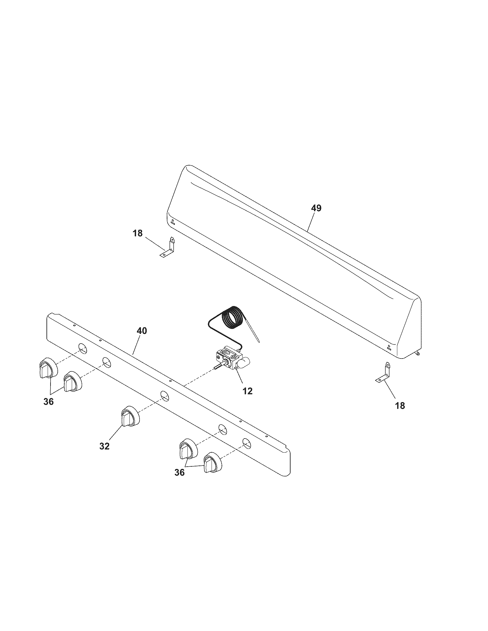 Kenmore 79070261403 backguard diagram