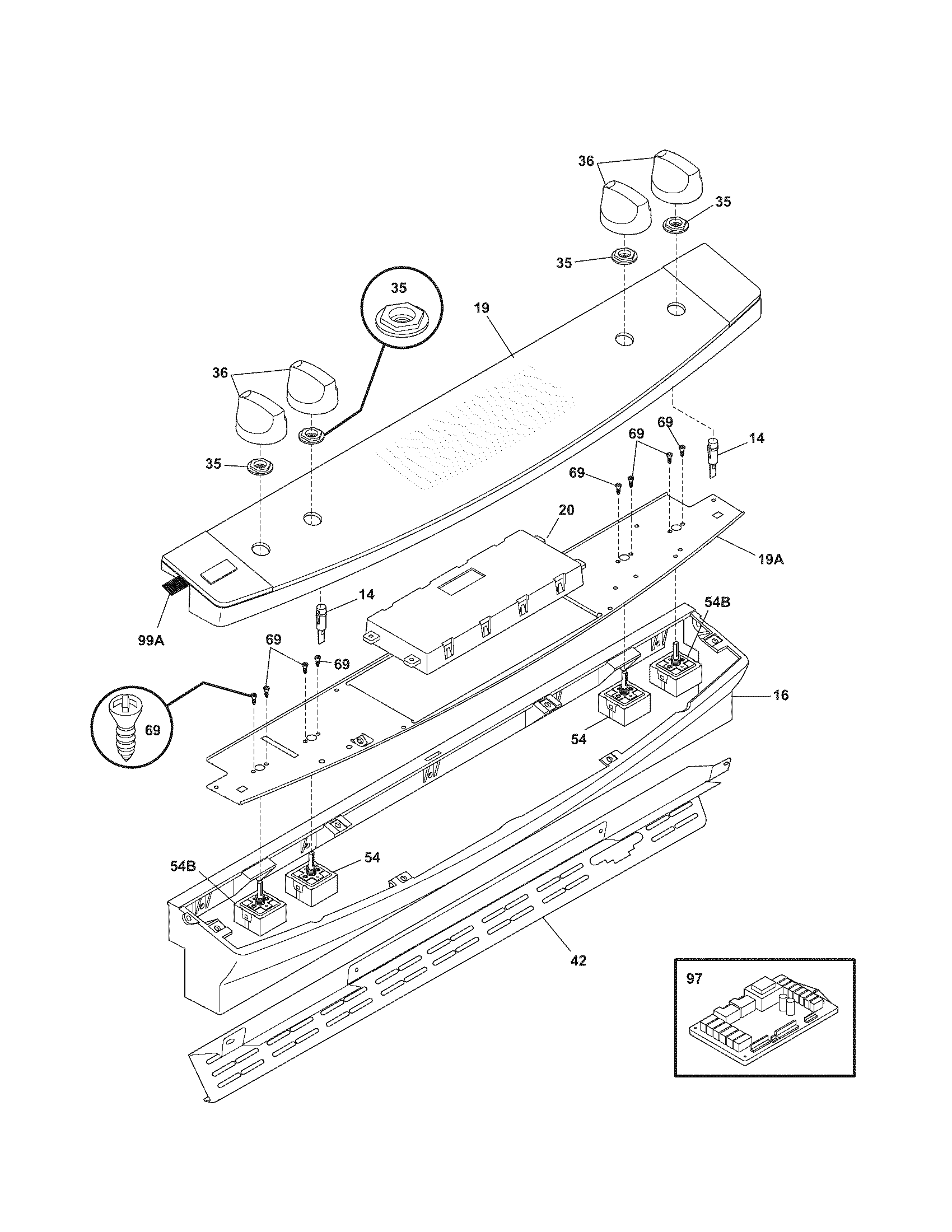 Kenmore Elite 79046609501 backguard diagram
