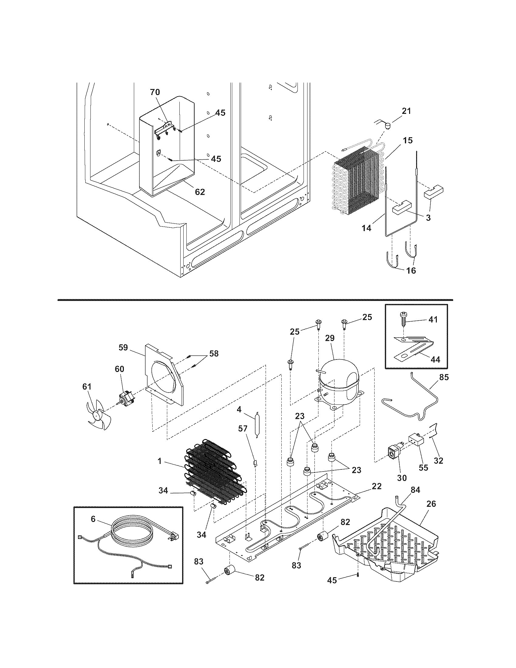 Kenmore 2535436340B system diagram