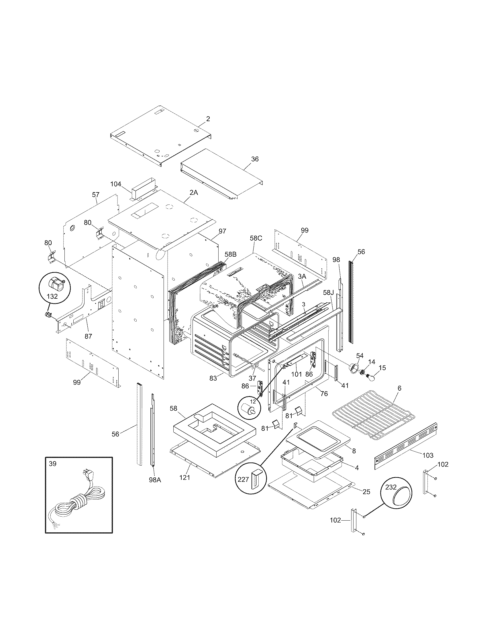 Kenmore 79030179401 body diagram
