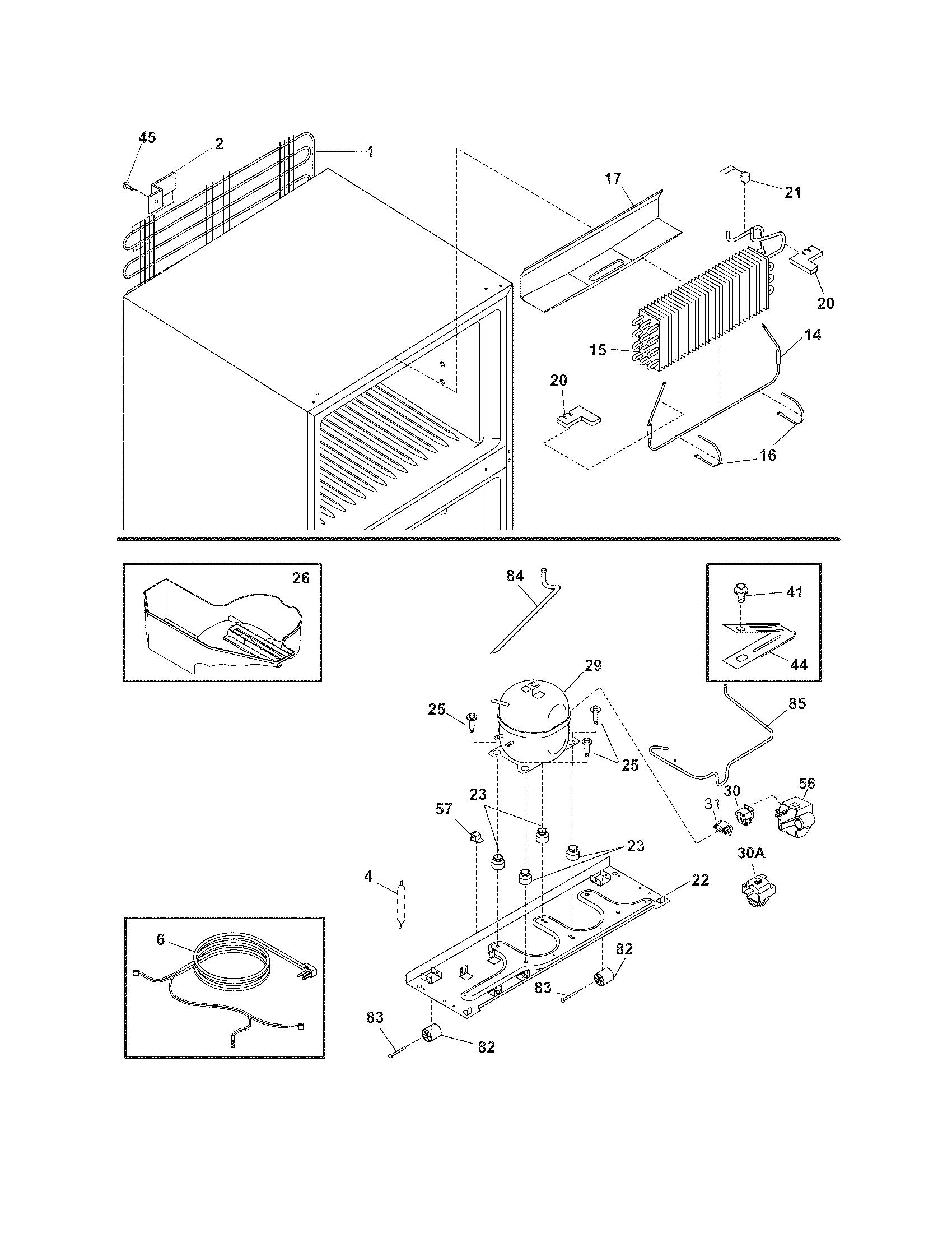 Frigidaire FRT18G5FB2 system diagram