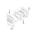 Frigidaire FGF366ECB door diagram